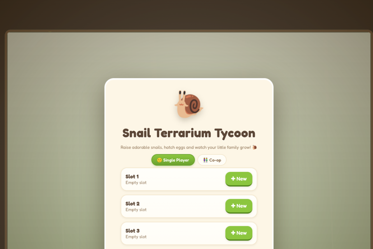Snail Terrarium Tycoon